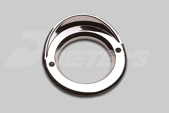 2.5″ Round Chromed Plastic Light Bezel With Visor image