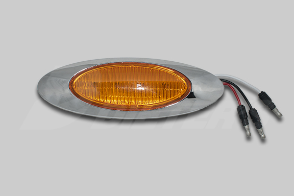 Luz intermitente LED ámbar M1 con bisel imagen