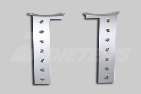 2022+ INTERNATIONAL HX520 AIR CLEANER LIGHT BARS image