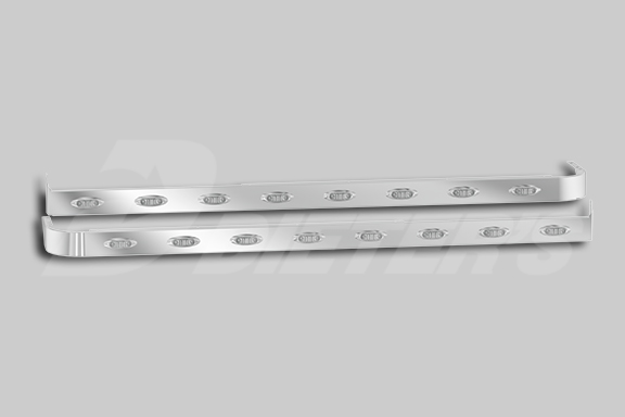 58″ Sleeper Panels with Extenders For Dual Cab Exhaust image