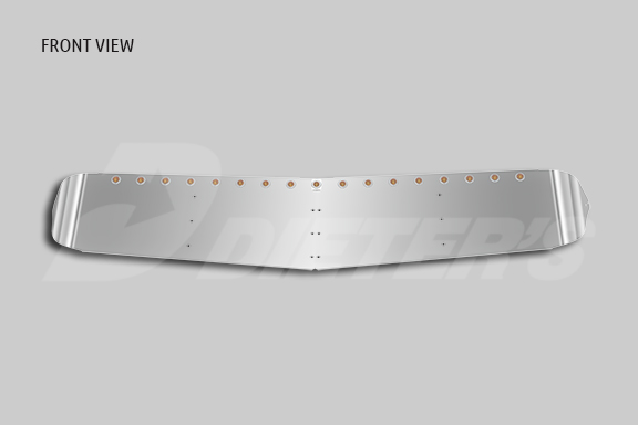 Imagen del parasol de cristal curvado extendido de 12,5″.