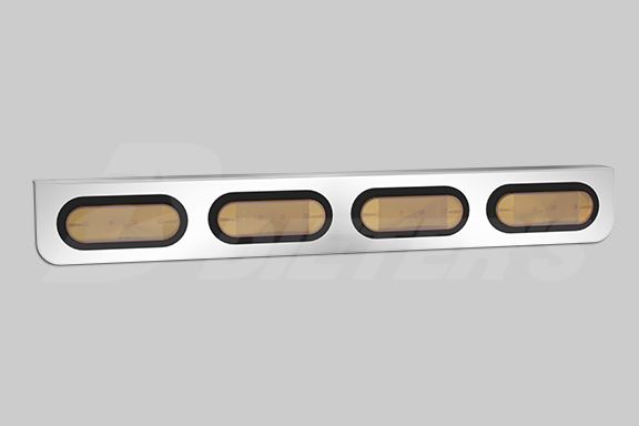 Barra de luces ovalada de cuatro bombillas Freightliner XL image